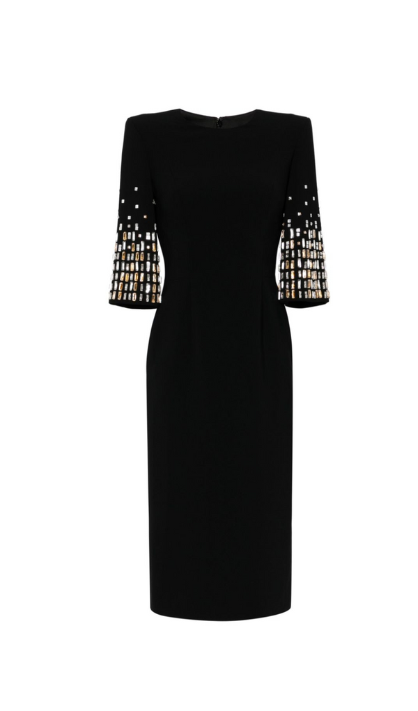 Highball Queen crystal-embellished midi dress