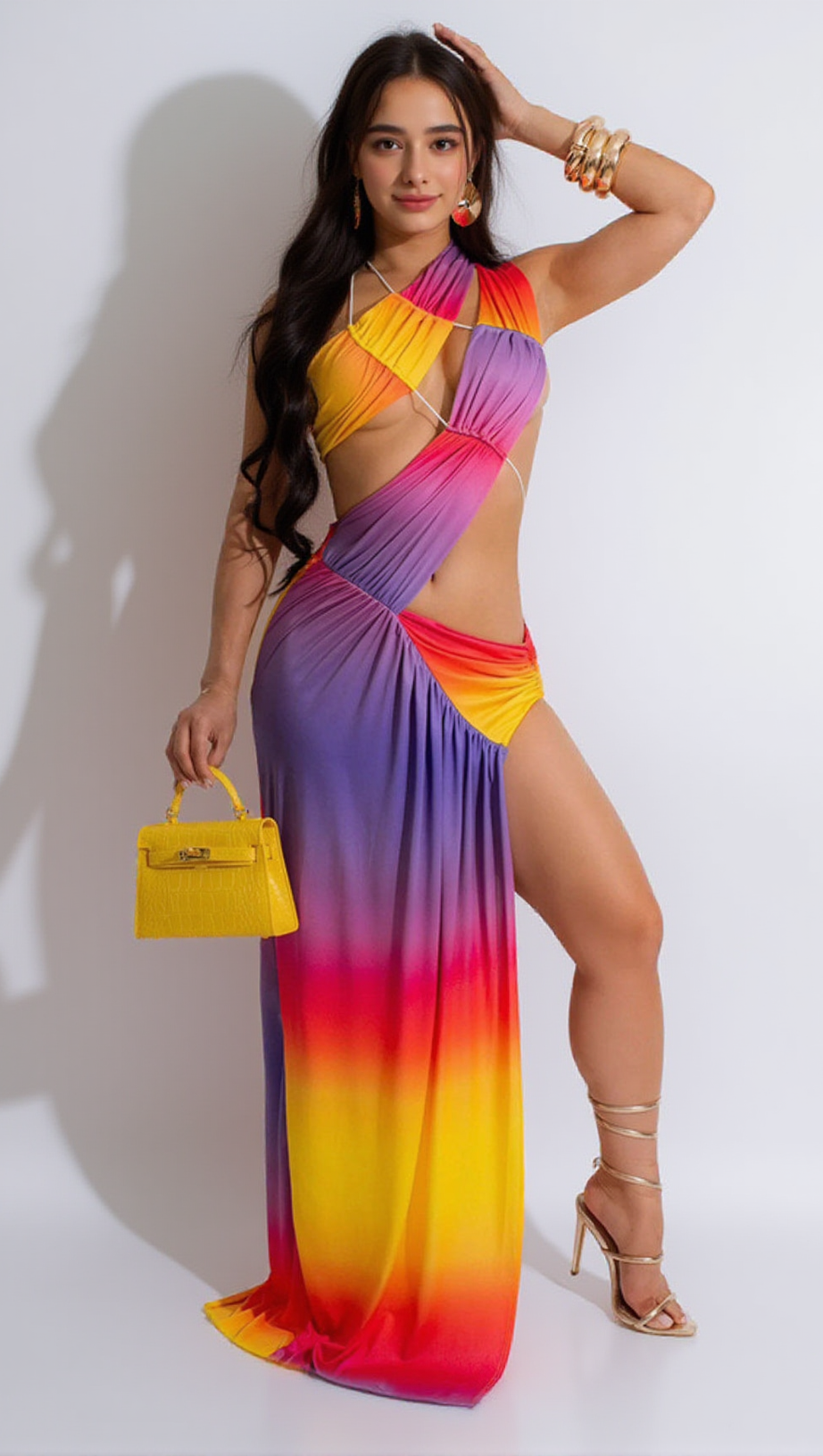 WRAP AROUND MAXI DRESS