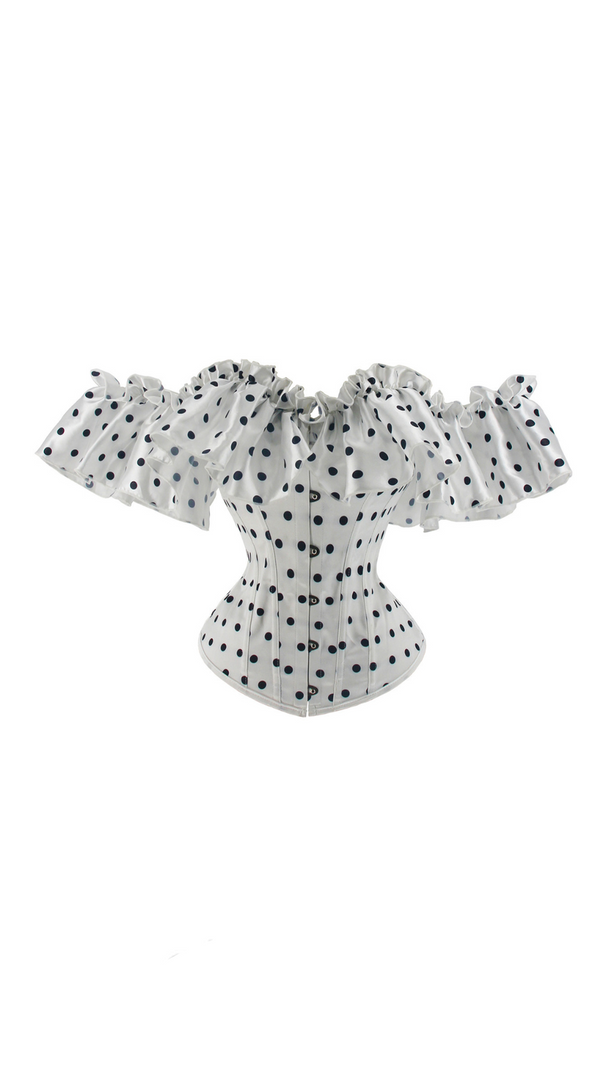 SUZANNE GRAUES POLKA DOT OFF-SHOULDER-KORSETT