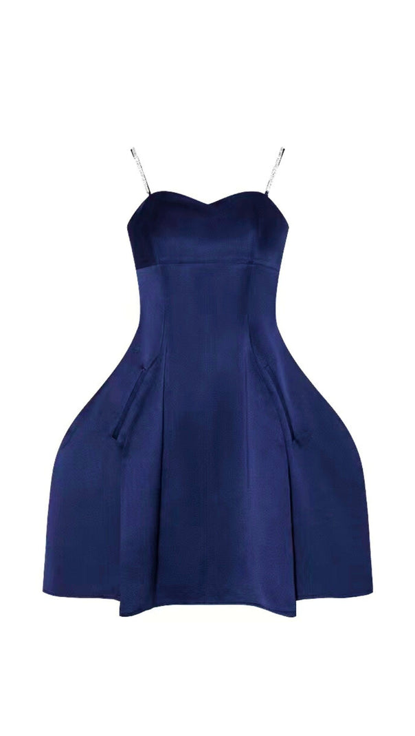 AIIZIE RHINESTONE PEPLUM MINI DRESS - product image