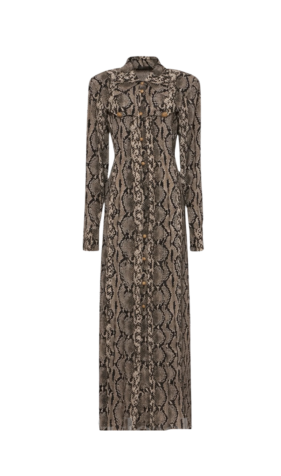 Filis Maxi-Hemdkleid mit Schlangenmuster