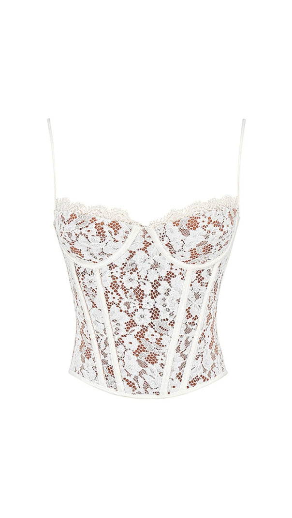 AIIZIE MILA LACE UNDERWIRED CORSET TOP - product image