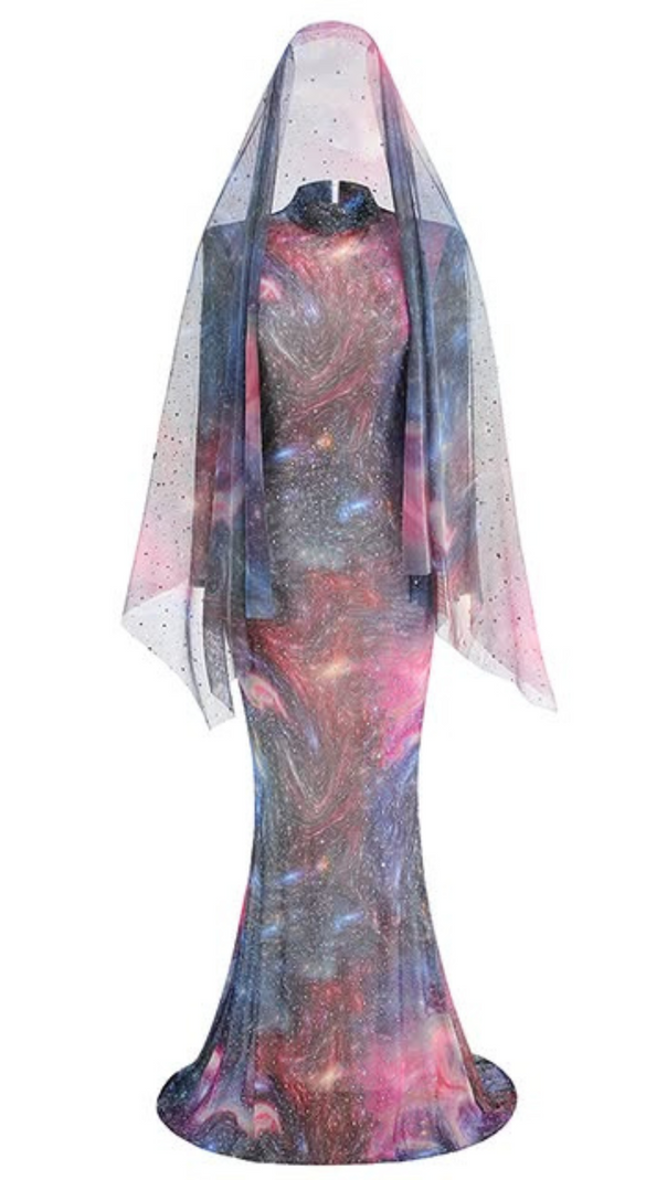 AIIZIE PRINTED HOT DRILL MAXI DRESS - product image