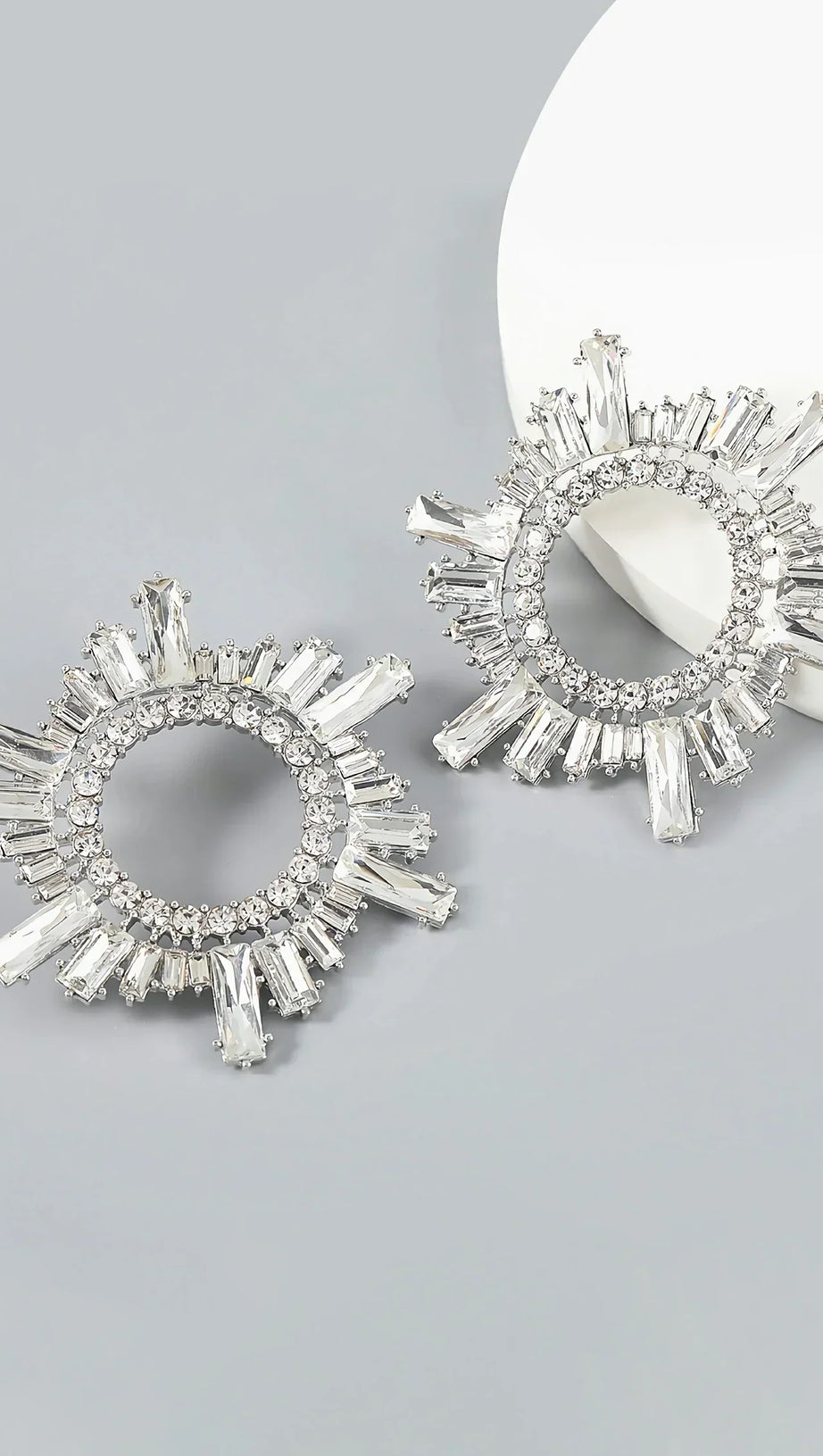 CHARLOTTE SUNFLOWER CRYSTAL EARRINGS