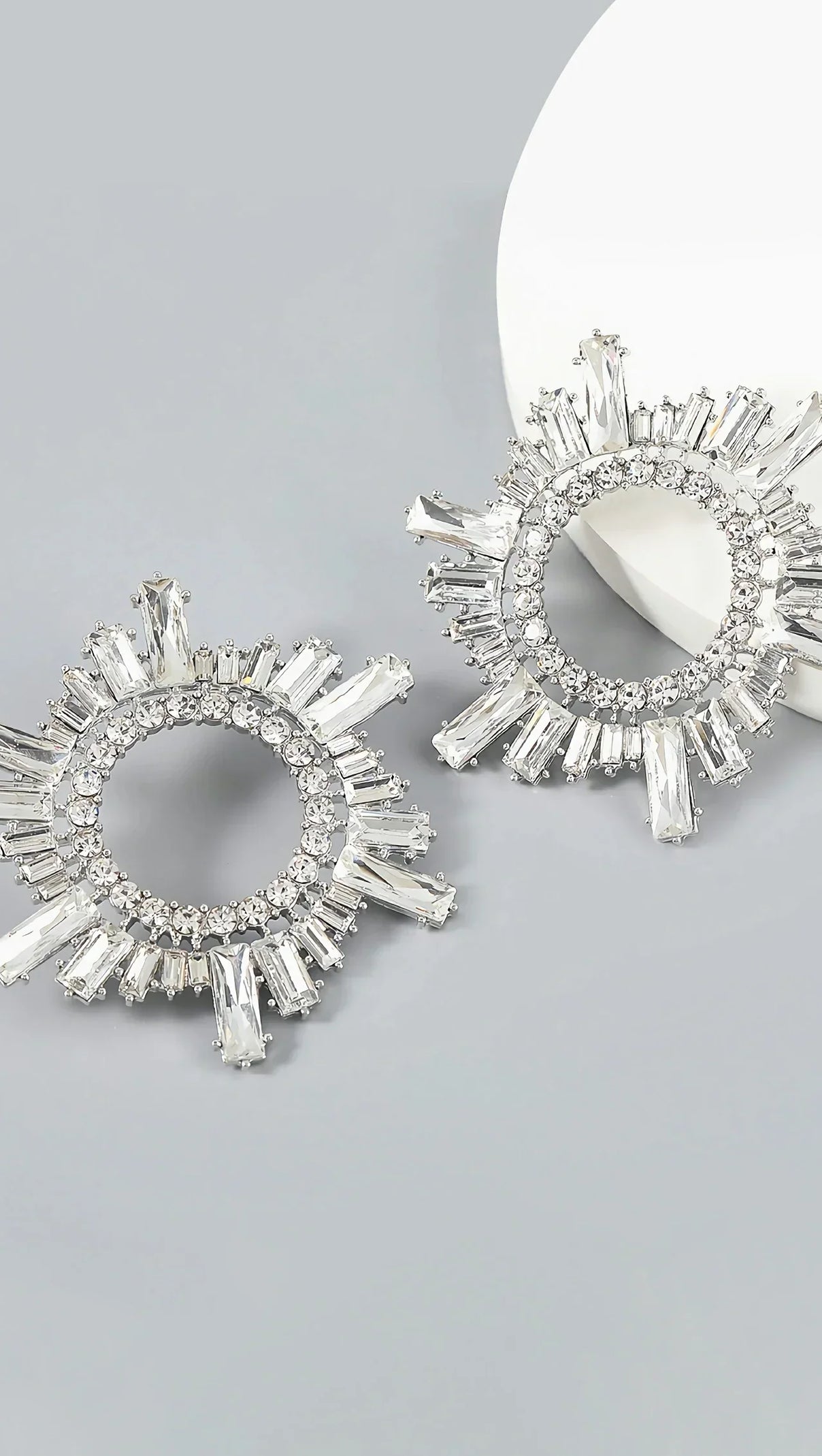 AIIZIE CHARLOTTE SUNFLOWER CRYSTAL EARRINGS - product image