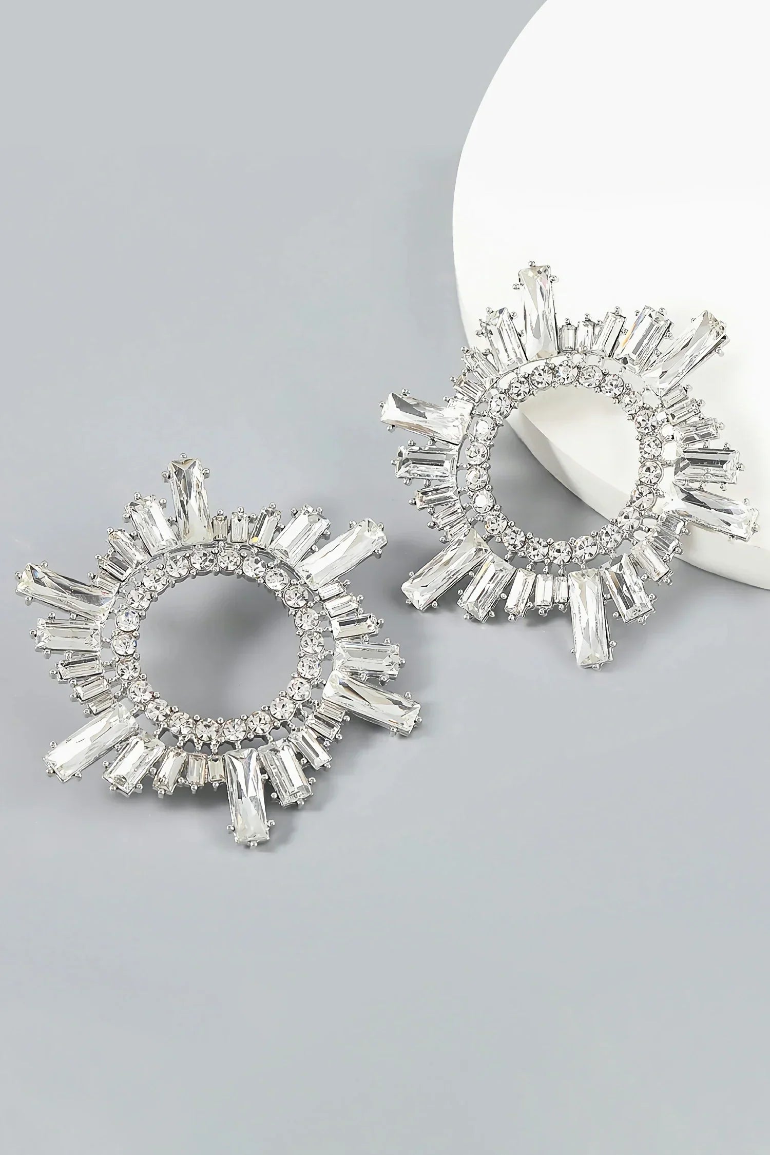 CHARLOTTE SUNFLOWER CRYSTAL EARRINGS