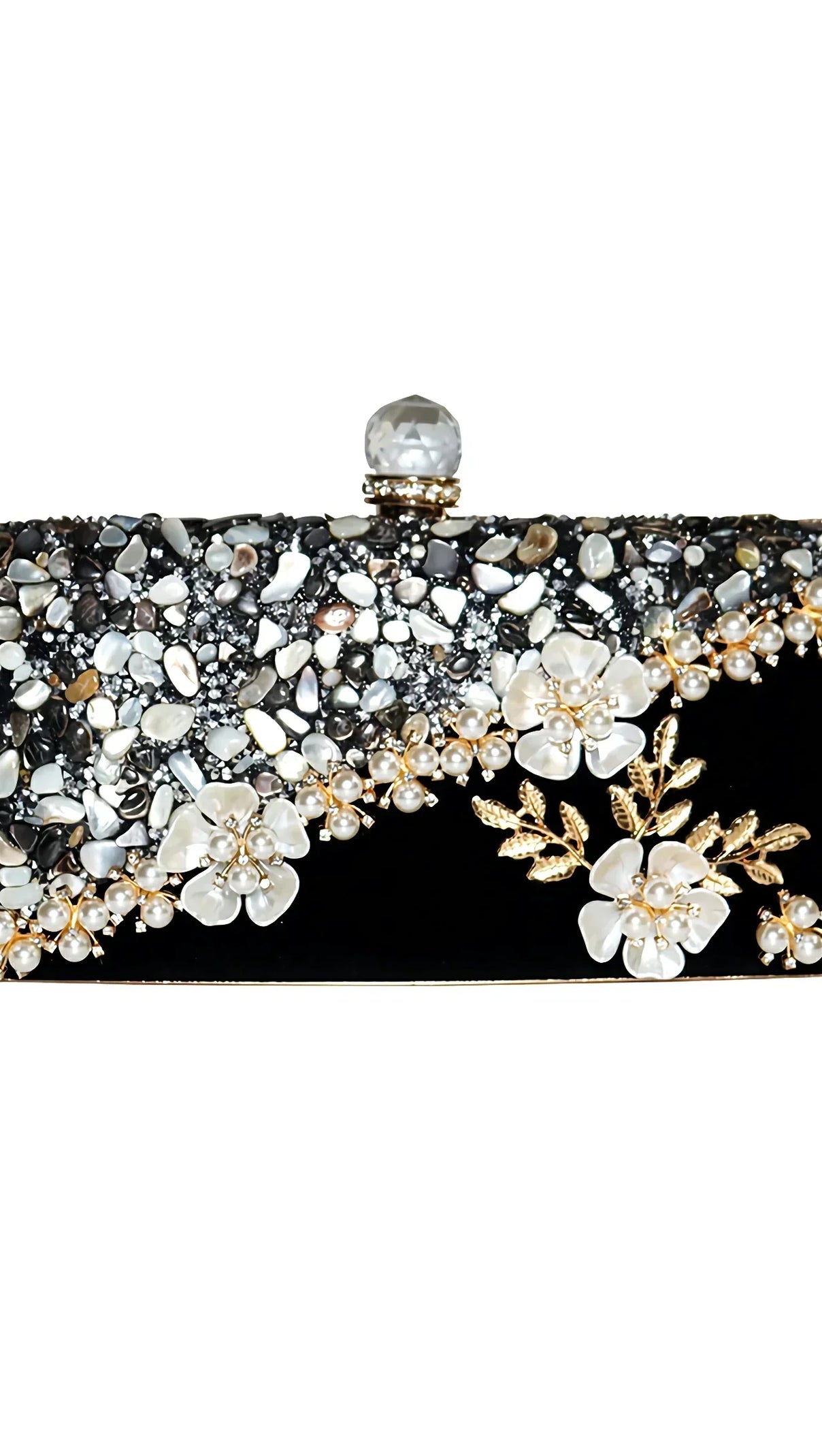 AIIZIE CORA VELVET FLORAL CLUTCHES - product image