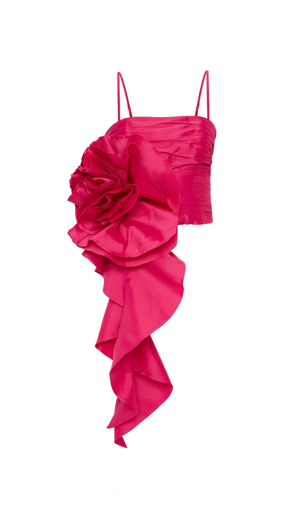 AIIZIE VERA POTION SPIRAL TOP IN RED - product image