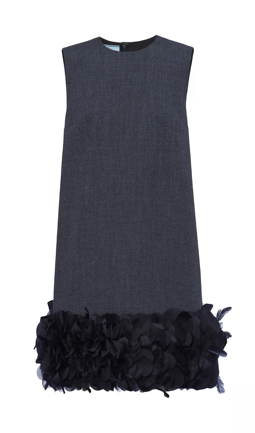 HANDCRAFTED BEADED PETAL SHIFT DRESS