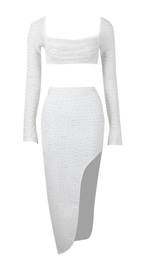 AIIZIE PEARL LONE SLEEVE TWO PIECE DRESS - product image