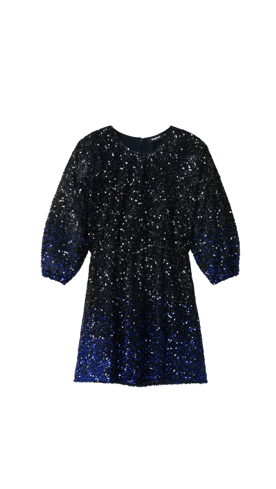 Minikleid mit Pailletten und Farbverlauf