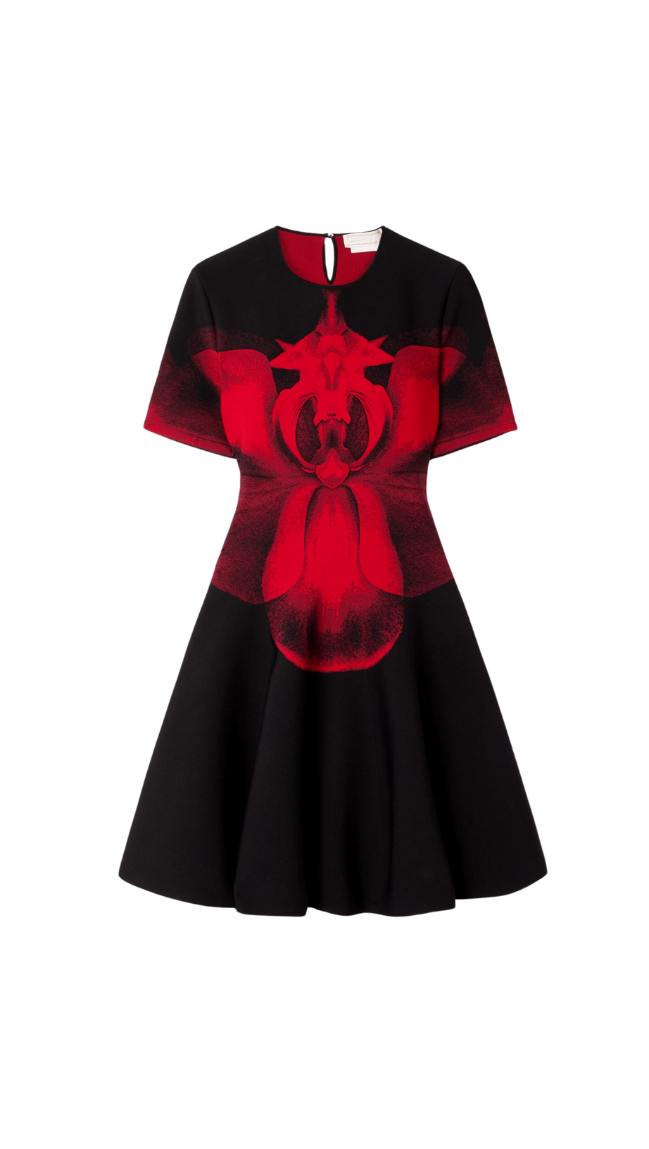 Mini abito in maglia jacquard nero