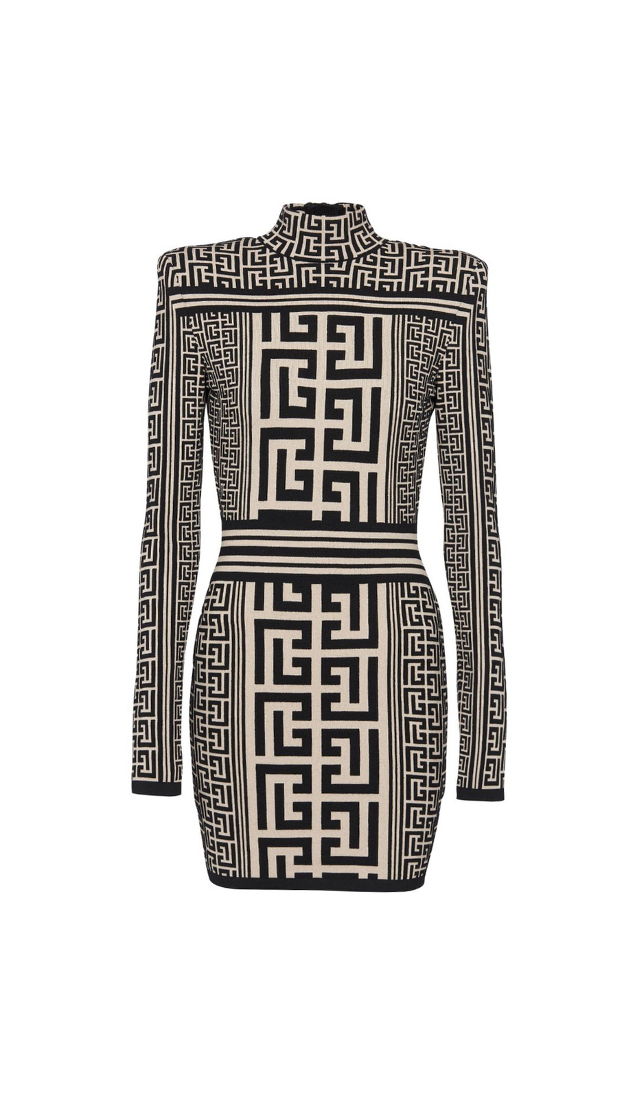 ELIZABETH MONOGRAM JACQUARD KNITTED MINI DRESS