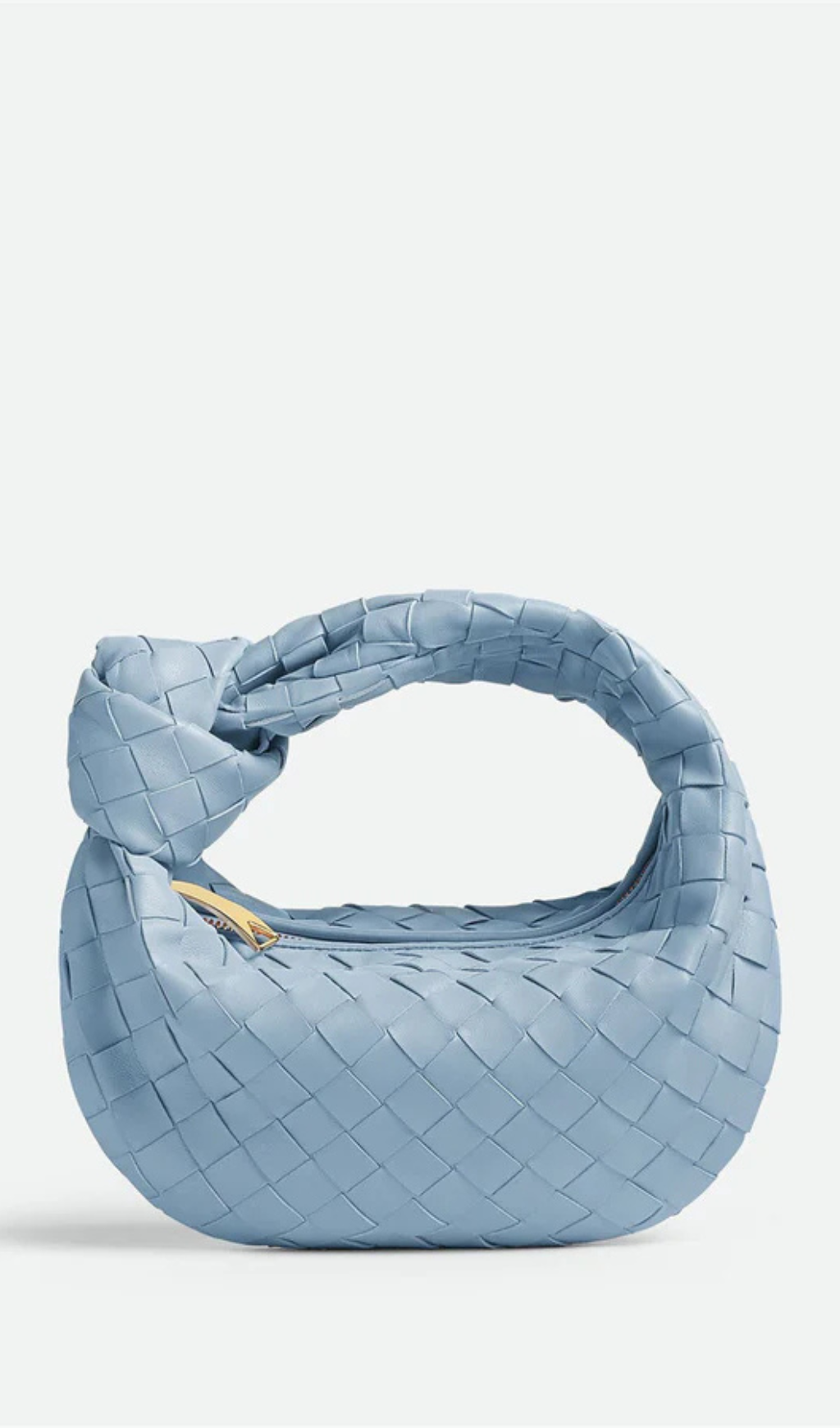 BORSA A POCHETTE ZARIAH WEAVE KNOT - BLU