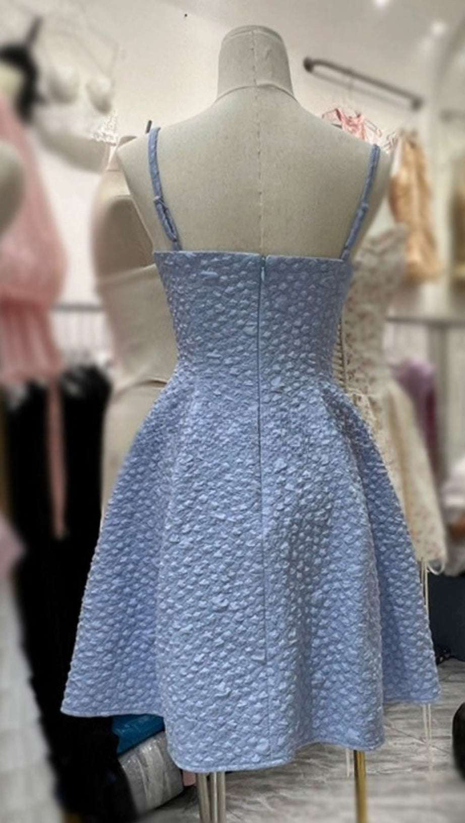 AMICE BLUE PEARL MINI DRESS