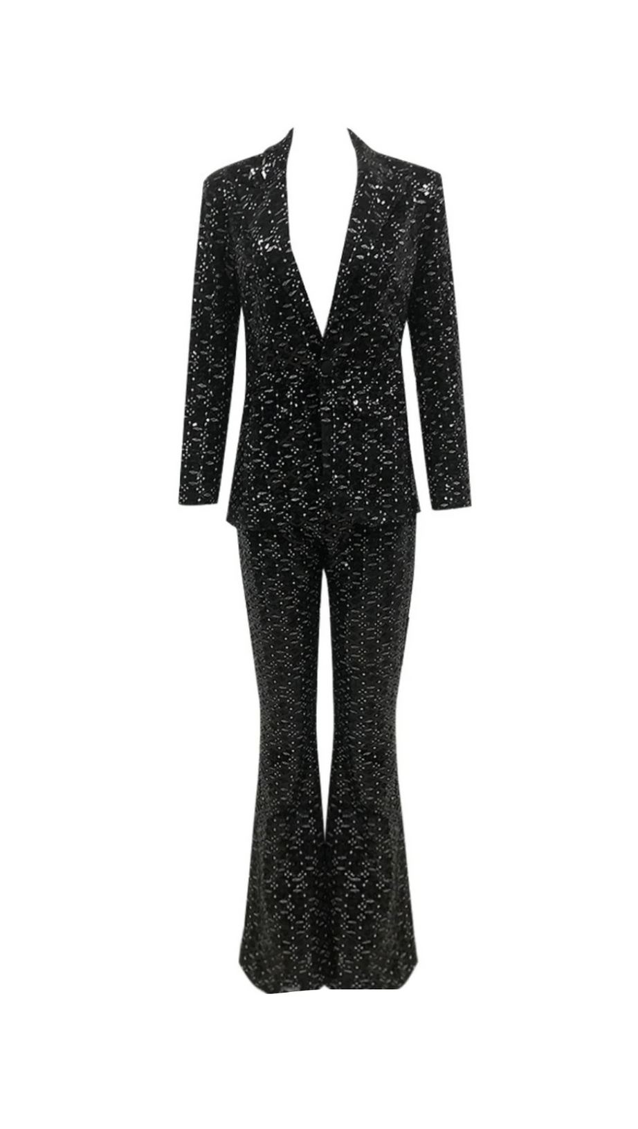 RIZIA SEQUIN BLAZER TWO PIECE SET