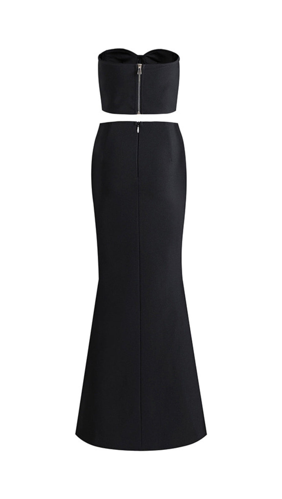 SET MIT 3D-BLUMENVERZIERUNG IN SCHWARZ