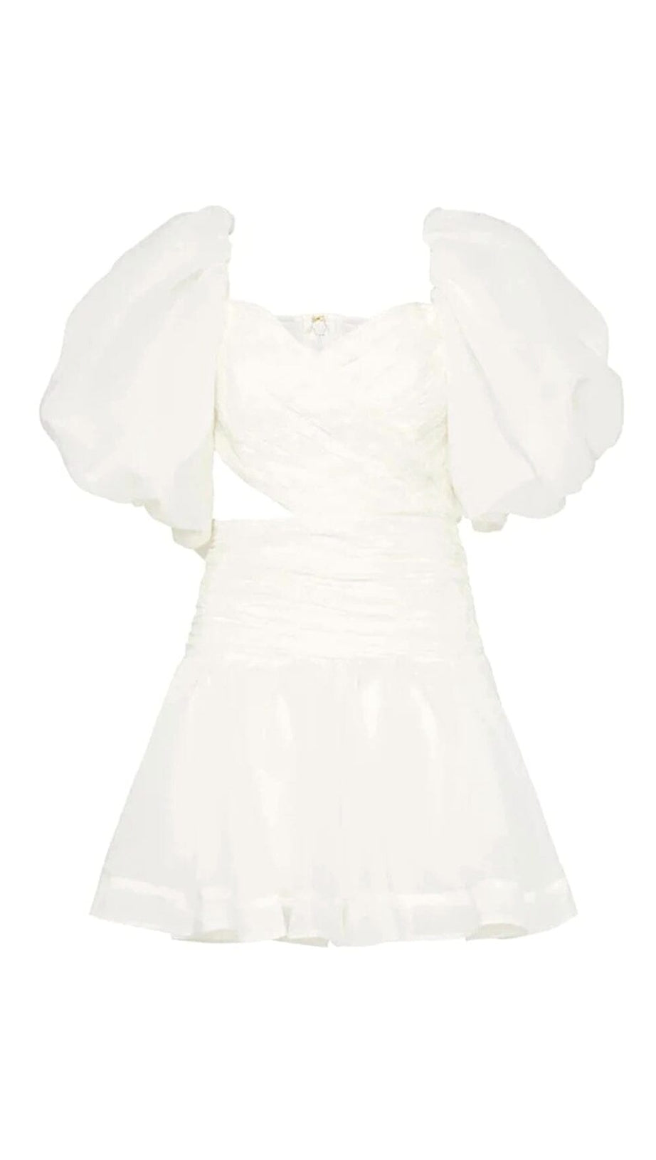 BUBBLE SLEEVE MINI DRESS