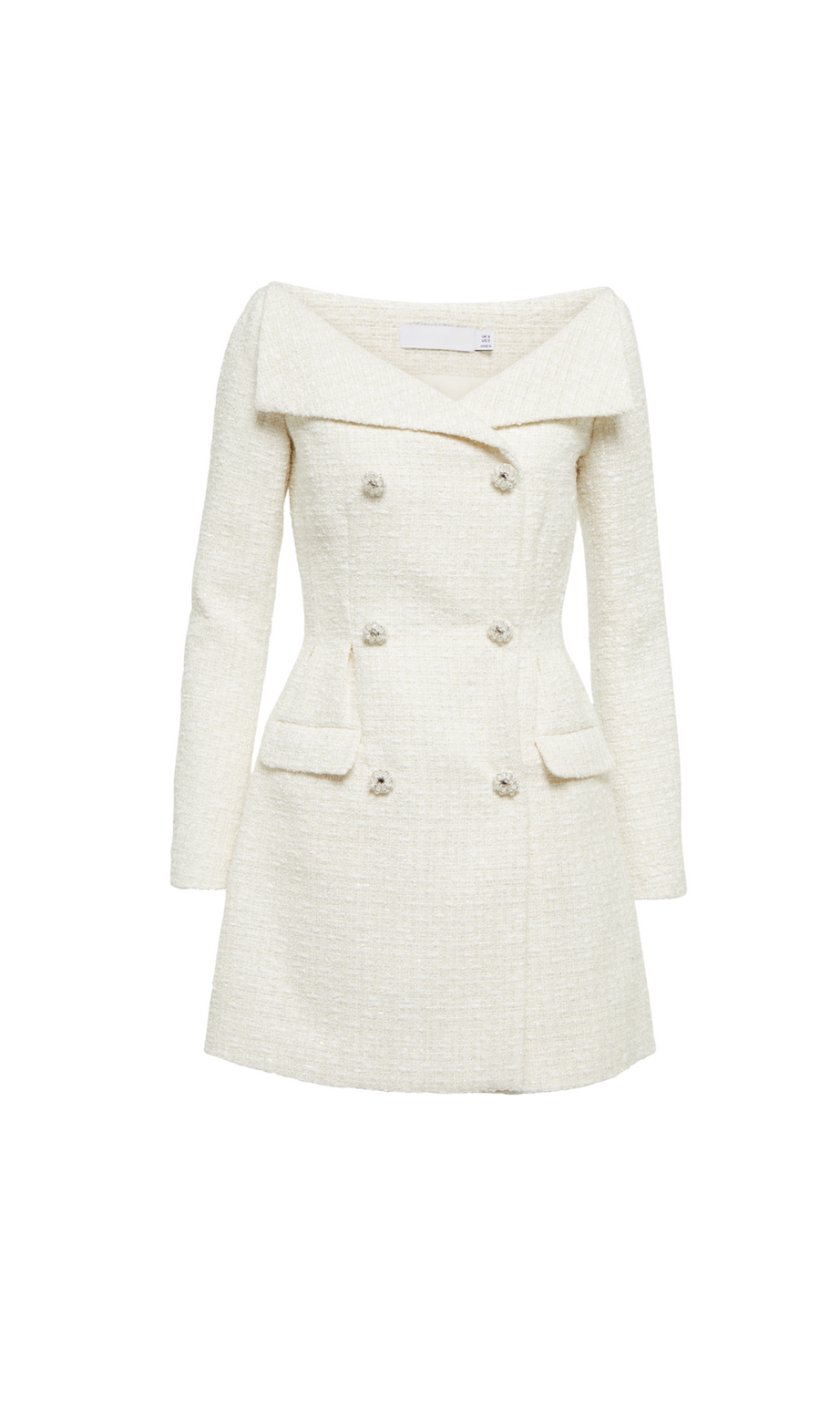 ABITO CORTO IN BOUCLE BIANCO STEPHANIE