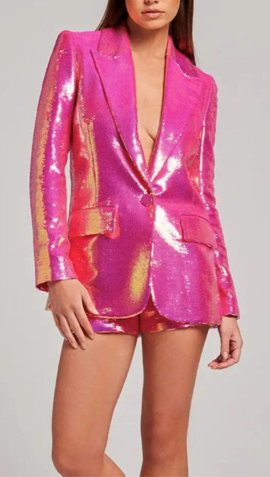 SEQUIN BLAZER SHORTS SET