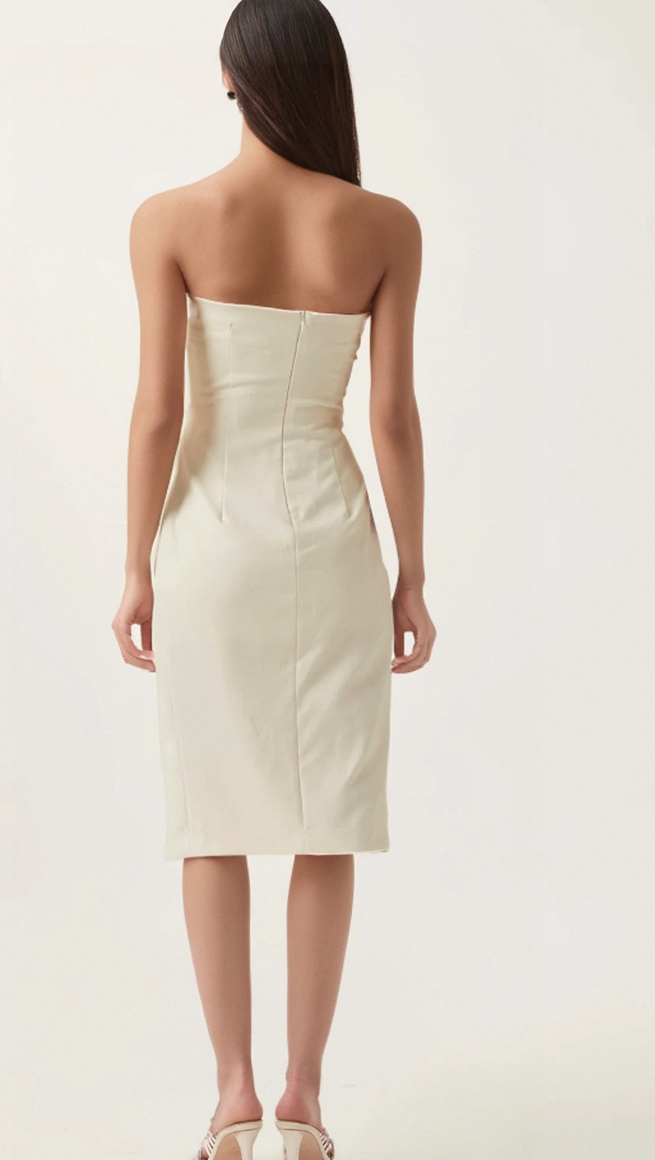 ABITO MIDI CON SPALLE SCOPERTE NOELE BIANCO