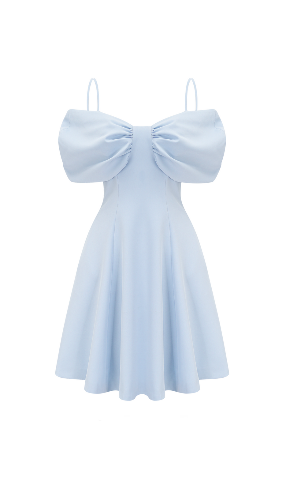 BUTTERFLY SLEEVE MINI DRESS IN BLUE