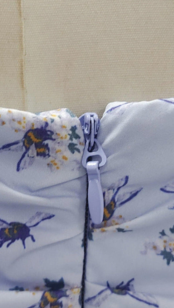 AIIZIE LESLEY BLUE FLORAL PRINT MINI DRESS WITH BLOOMERS - product image