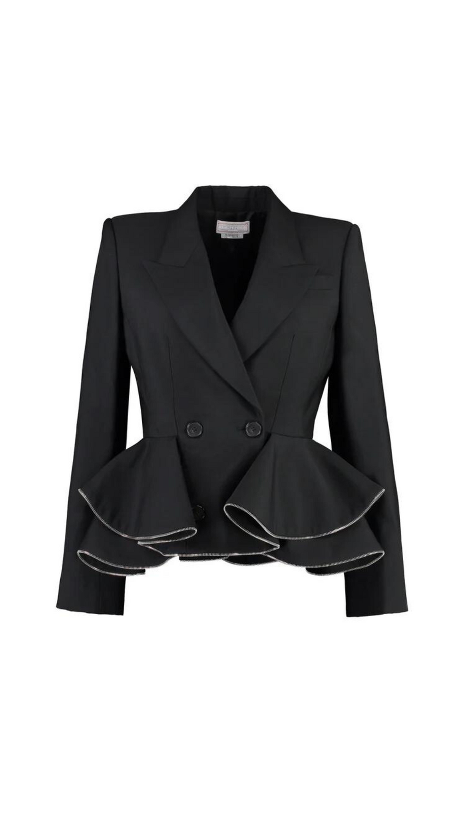JAMIE ZWEIREIHIGES BLAZER-SET MIT REISSVERSCHLUSS UND SCHÖSSCHEN
