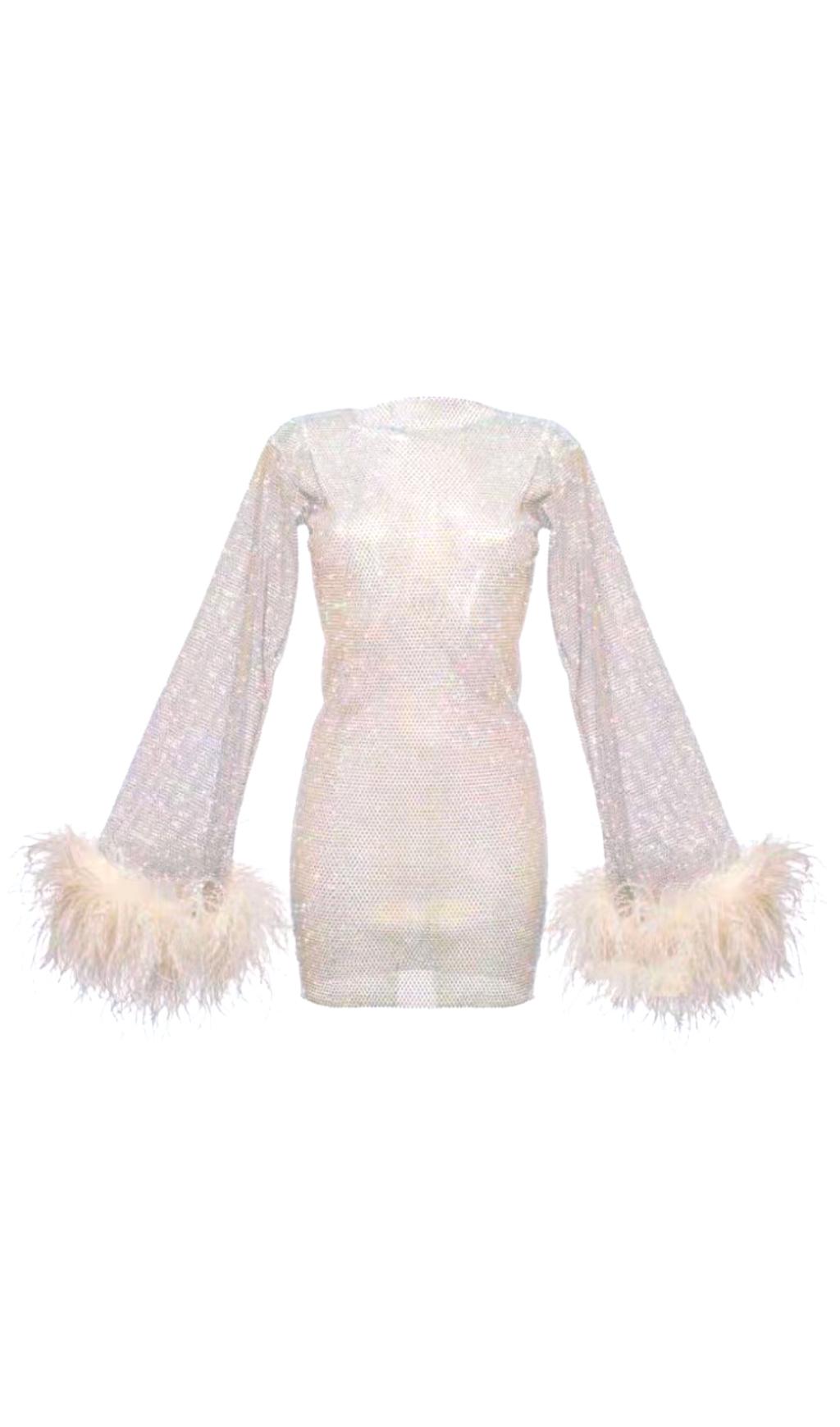 MINIKLEID AUS MESH MIT FEDERN