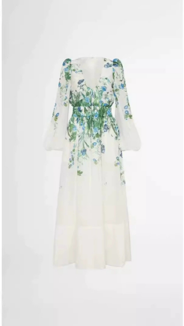 AIIZIE MADRID FLORAL PRINT MIDI DRESS - product image