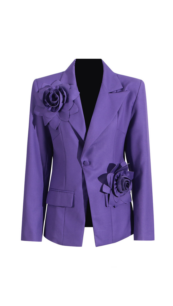 AIIZIE AHARON FLOWER LAPEL CROSS BLAZER - product image