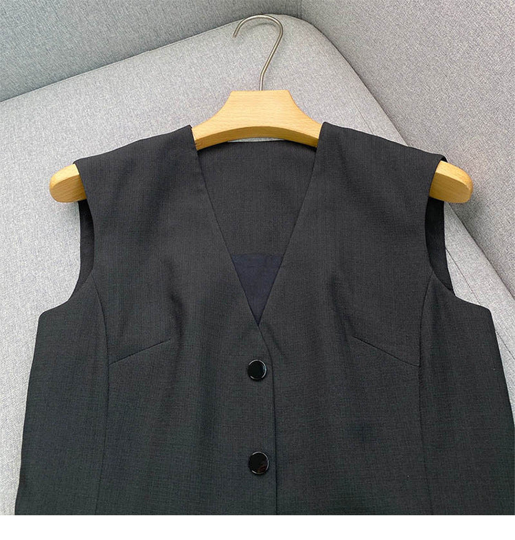 Chic V-Neck Button-Front Bubble Hem Mini Dress