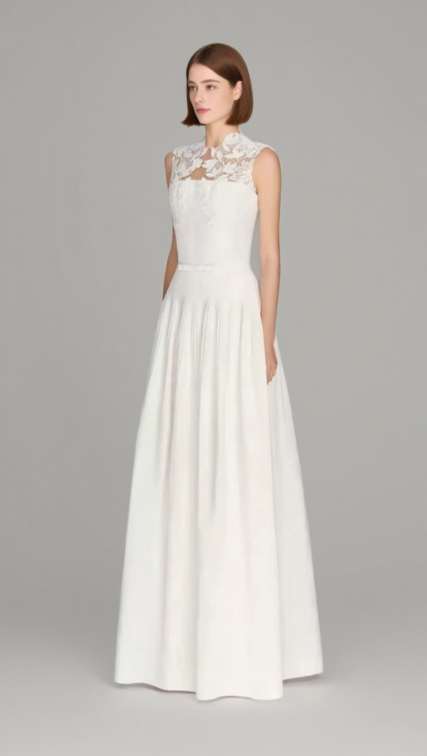 AIIZIE FLORAL LACE SLEEVELESS MAXI DRESS - product image