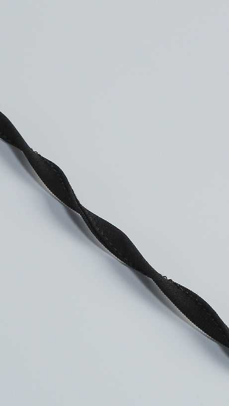 BLACK AND WHITE BEADED MINI DRESS