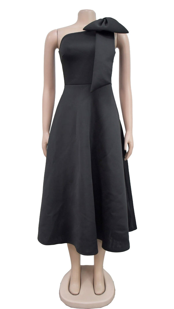 AIIZIE ARABELLE BOW MIDI DRESS - product image