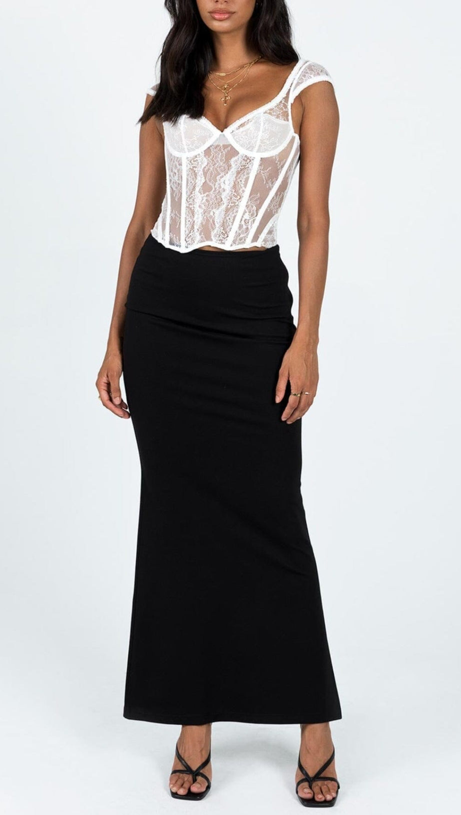 CORSETTO IN PIZZO "A QUALCUNO PIACE CALDO" 