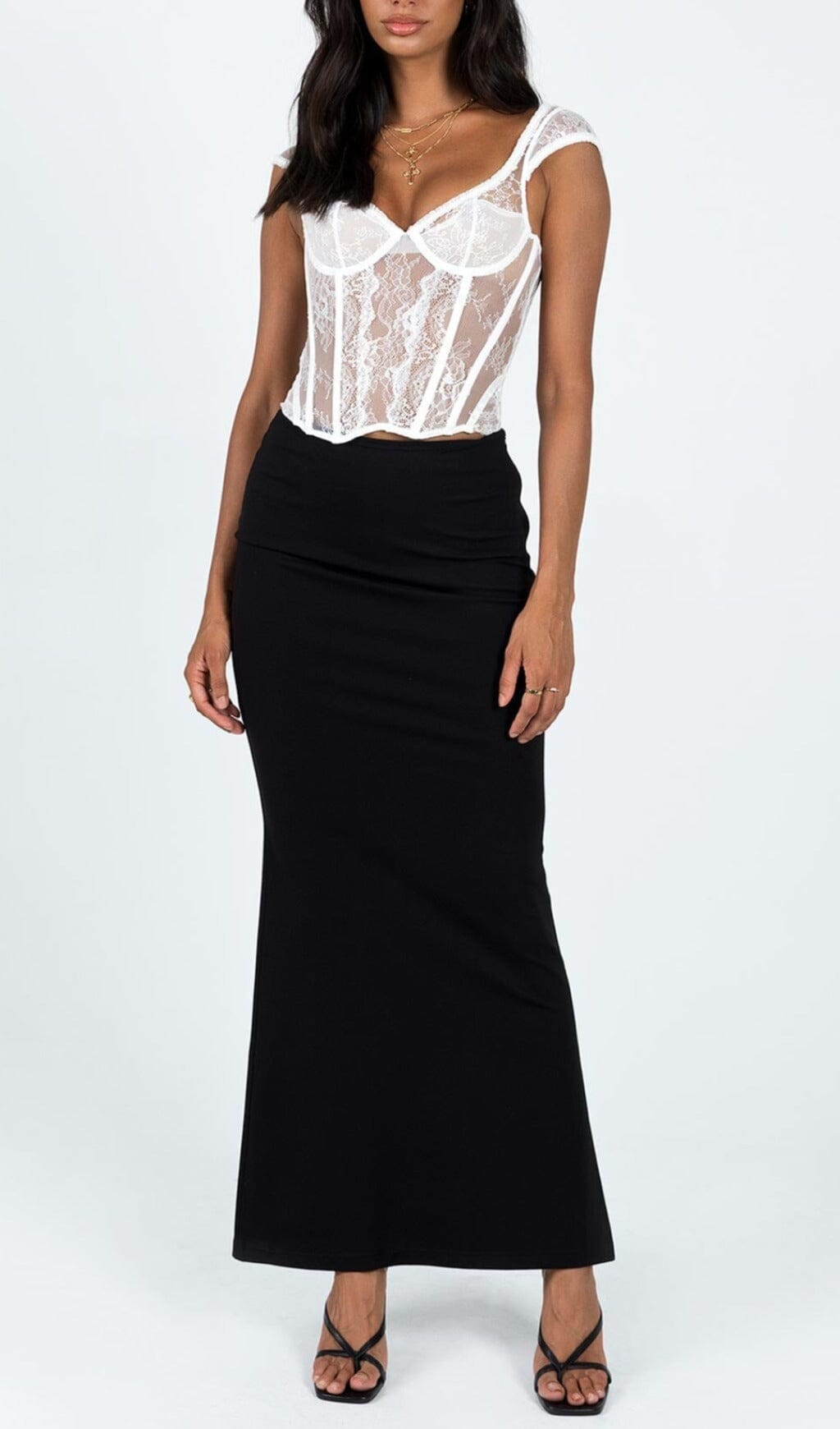 CORSETTO IN PIZZO "A QUALCUNO PIACE CALDO" 