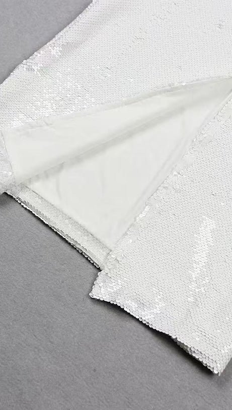 Handbesticktes Paillettenkleid