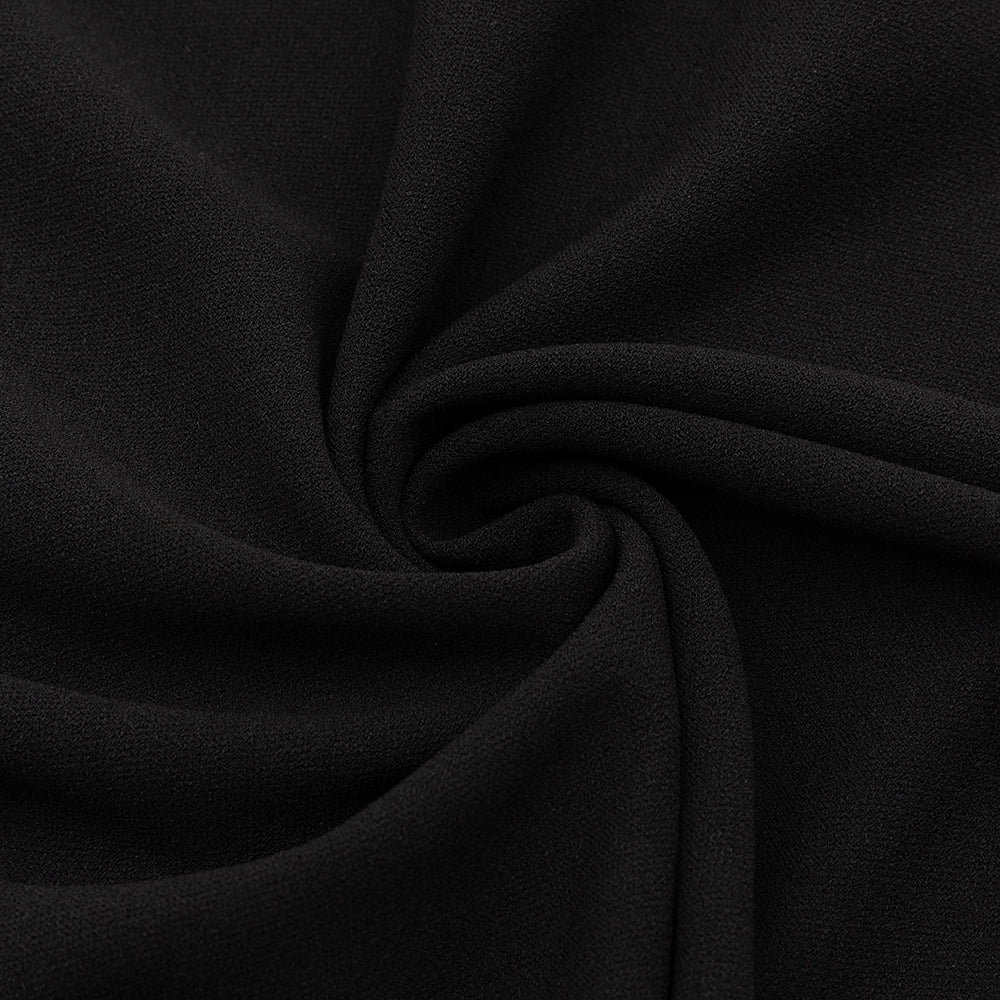 AIIZIE JACQUELINE TULLE SLEEVE BANDAGE MAXI DRESS IN BLACK - product image