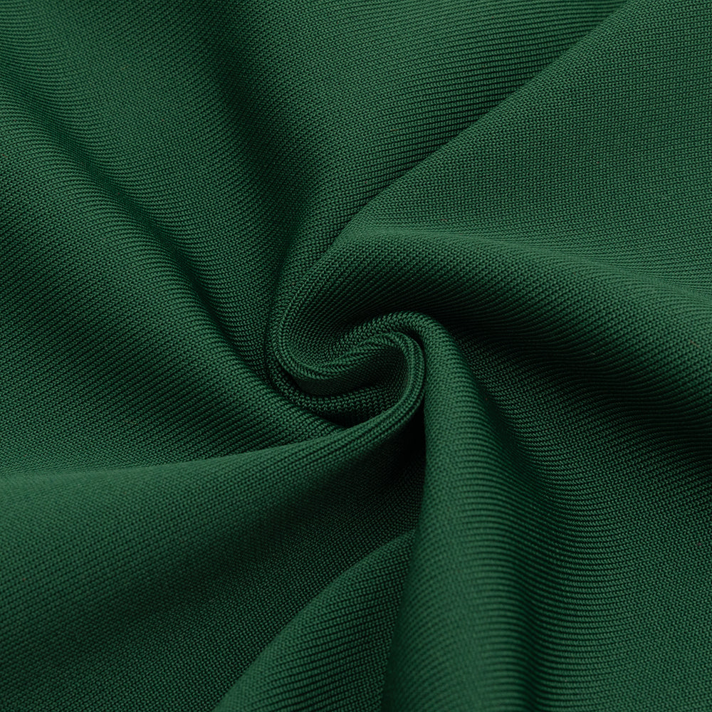 AIIZIE JAMIE GREEN PLEATED SLEEVE TRIM SATIN MAXI DRESS - product image