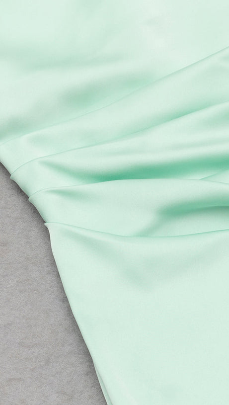 CATHY BEADED EMBELLISHED MAXI DRESS IN PALE GREEN