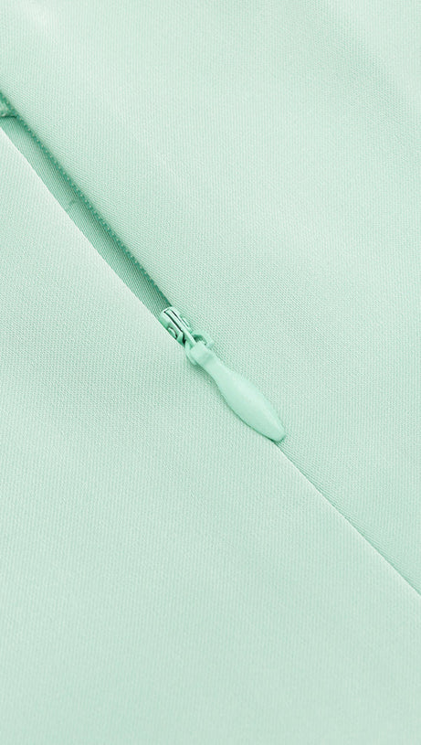 CATHY BEADED EMBELLISHED MAXI DRESS IN PALE GREEN