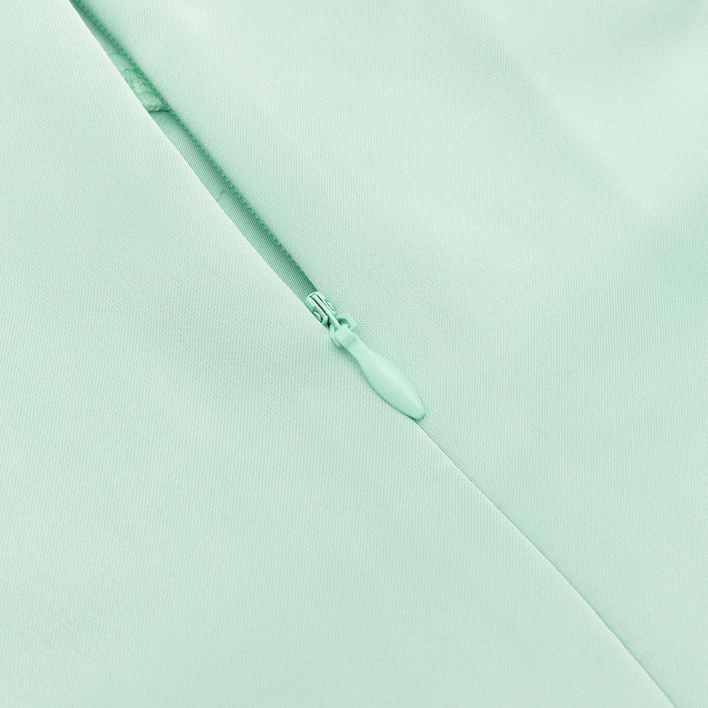 AIIZIE CATHY BEADED EMBELLISHED MAXI DRESS IN PALE GREEN - product image