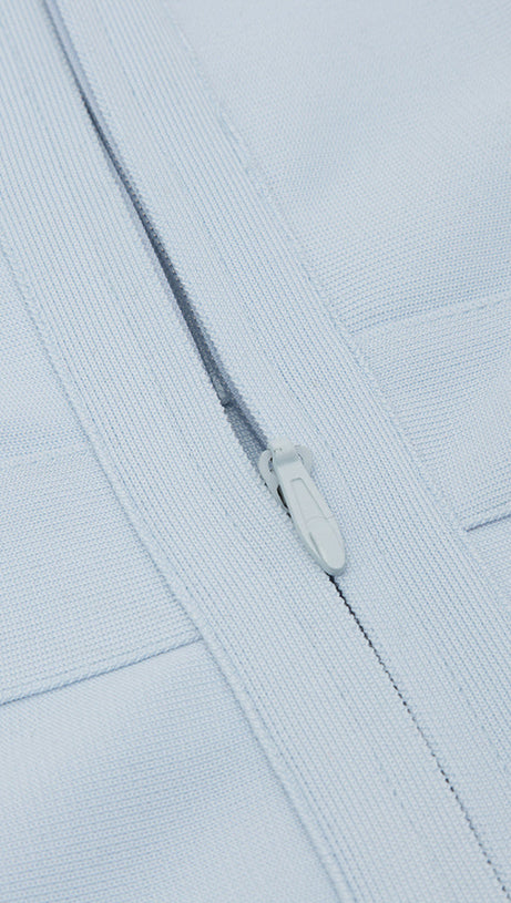 TEXTURED SHEER BUSTIER GOWN