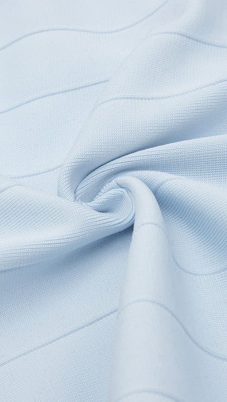 TEXTURED SHEER BUSTIER GOWN