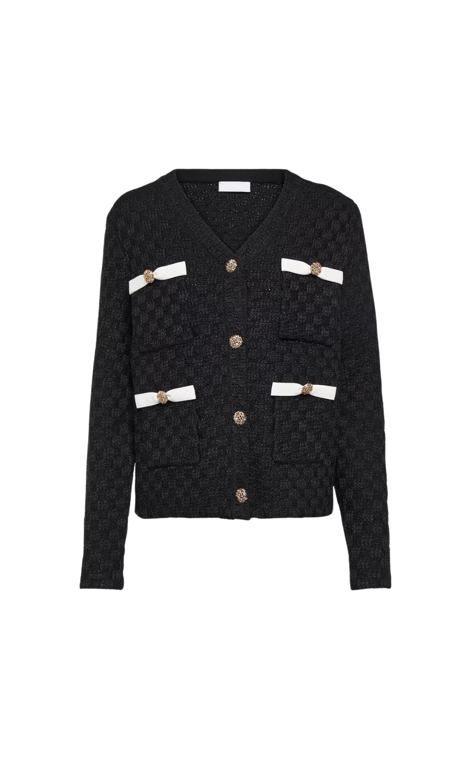 CARDIGAN IN TESSUTO NERO 
