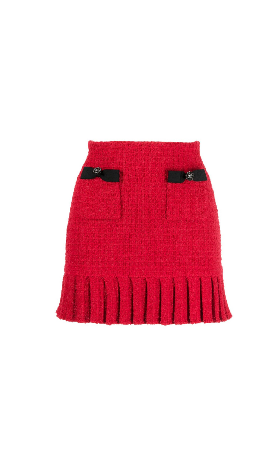 ROTER STRICK-MINIROCK 