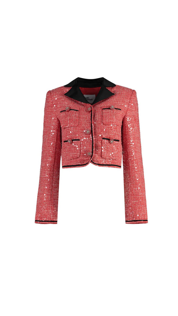 AIIZIE RED BOUCLE JACKET - product image