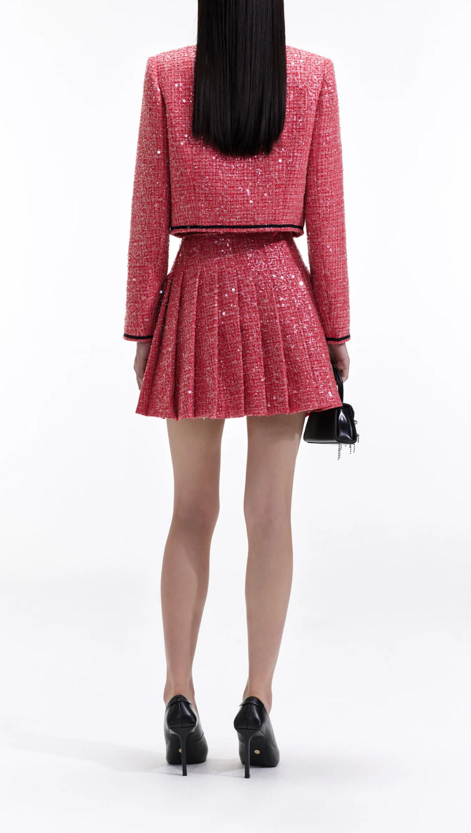 MINIGONNA BOUCLE ROSSA 