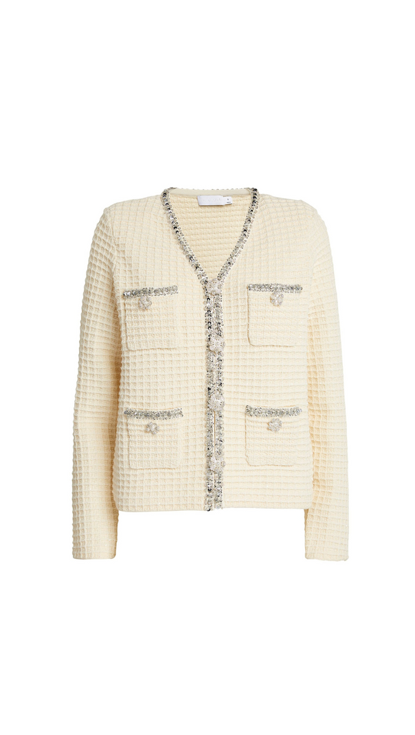AIIZIE CREAM KNIT CARDIGAN - product image